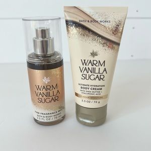 Bath & Body Works | Warm Vanilla Sugar Body Cream & Fragrance Mist Travel Size